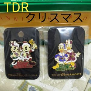 TDR ディズニーリゾート　クリスマス　 ピンバッジ　ピンズ　ミッキー　ミニー　ドナルド　デイジー