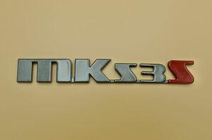 Suzuki Spacia gear custom MK53S Handmade Emblem original handmade emblem ( gray metallic + red )