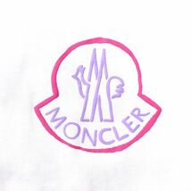 1円〜 【美品】 モンクレール MONCLER 3-DF009 国内正規 コットン 半袖 Tシャツ メンズ ホワイト S_画像5