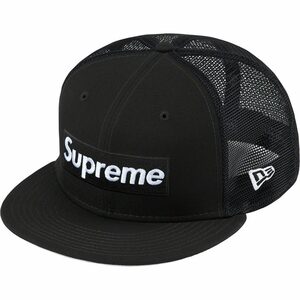  не использовался 22SS Supreme x New Era Box Logo Mesh Back чёрный 7-5/8 Supreme 