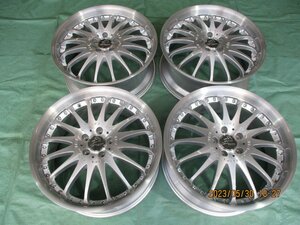 新品 Carlsson 1/16RSL シルバーブラッシュド＆ブリヂストン　ポテンザ　S００７A　２３５/３０－２０　4本　VW　ゴルフ（７/８/７R）など