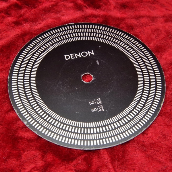 DENON/デノン ストロボスコープ 50Hz/60Hz 33/45回転 中古品 送料込み　23F10011-A