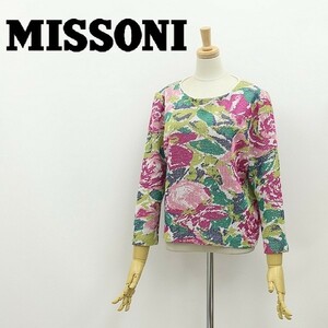 イタリア製◆MISSONI ミッソーニ 総柄 ニット トップス 46 大きいサイズ