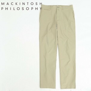 ◆MACKINTOSH PHILOSOPHY マッキントッシュ フィロソフィー COOLMAX ストレッチ チノ パンツ ベージュ 38