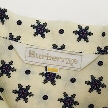 ヴィンテージ◆BURBERRYS バーバリー 総柄 ウール 長袖 シャツ 7_画像4