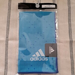 【新品未開封】 adidas ハンカチ 約35×35cm B ／ アディダス ハンカチーフ スポーツメーカー ブランド