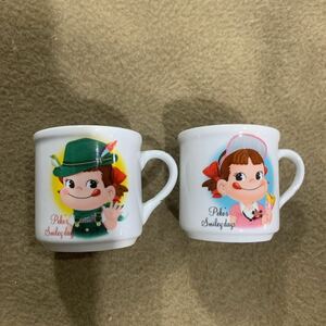 【激レア】FUJIYA 不二家　ペコちゃん　マグカップ　2個　セット　コレクション　グッズ