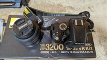 1円スタート　良品デジタル一眼レフカメラ レンズキット Nikon D3200　レンズ３脚セット　動作確認品　VR ブラック　ニコン ヨドバシカメラ_画像4