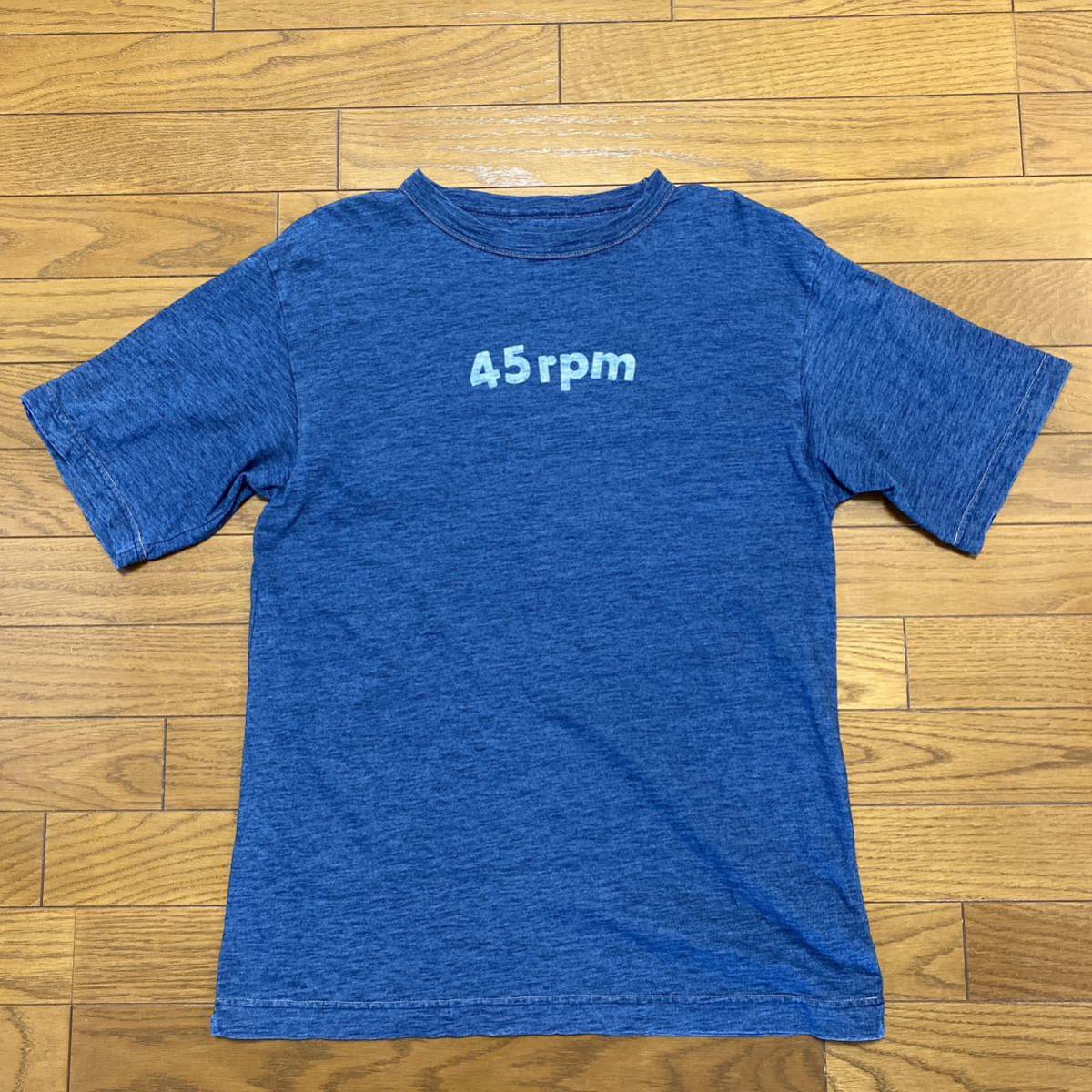 45rpm Tシャツ 紺|PayPayフリマ