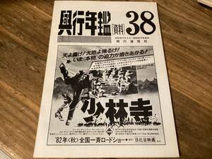 ★興行年鑑38/昭和57年1月〜6月/少林寺/インディジョーンズ/ET/単館系/興行収入/映画