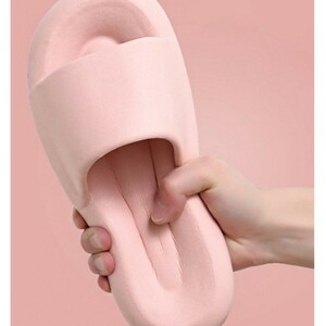24-24.5cm pink room shoes ma Caro n sandals slippers Korea great popularity! veranda sandals thickness bottom EVA