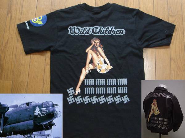 フライトジャケット Tシャツ Wild Children　ワイルドチルドレン　　　04