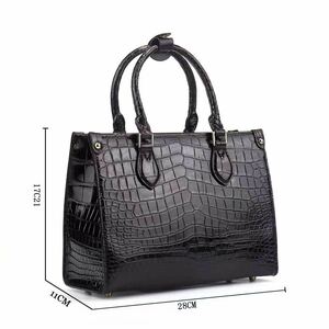  модный крокодил кожа женский сумка ручная сумочка большая сумка 