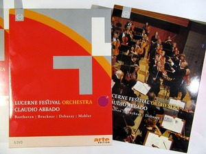 DVD　５枚組　クラウディオアバド　ルツエルン祝祭管弦楽団　ポリーニ　ブレンデル　マーラー５＆６　ブルックナー７　ドビッシー