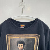 USA 古着 00S Seinfeld The Kramer フォト フレーム TV ドラマ Tシャツ メンズ L ブラック BA1938_画像3