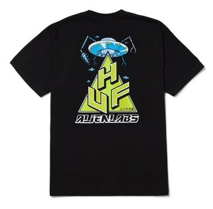 HUF×ALIENLABS*ハフ*US:XXL[TT]ブラックバックプリント半袖T