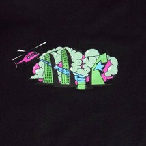 HUF*ハフ*US:XXL[STREET LEVEL]ブラック/プリント半袖Tシャツ_画像4