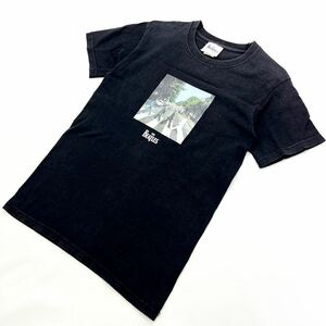 THE BEATLES ☆ 2012 アビーロード 名作ジャケット Tシャツ ブラック S アメカジ バンド 古着MIX ビートルズ FRUIT OF THE LOOM■S1967