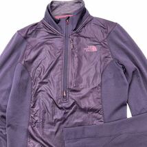 THE NORTH FACE ★ フラッシュドライ ミドルレイヤー ハーフジップ シャツ レディース XS パープル 登山 アウトドア ノースフェイス■S1966_画像4