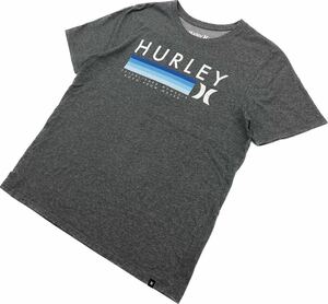 Hurley ☆ 春夏 爽やか◎ プリント◎ 半袖 Tシャツ グレー L サーフ スケーター アメカジ ストリート アウトドア 定番 ハーレー■S1964