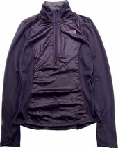 THE NORTH FACE ★ フラッシュドライ ミドルレイヤー ハーフジップ シャツ レディース XS パープル 登山 アウトドア ノースフェイス■S1966_画像2