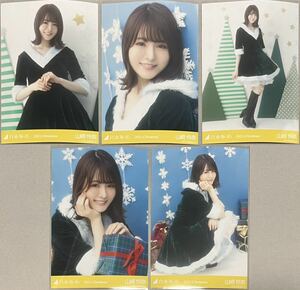 乃木坂46 山崎怜奈 WEB SHOP限定 2021 Christmas クリスマス 個別生写真 5種コンプ 検)月別 2期生 サンタ X'mas 座り