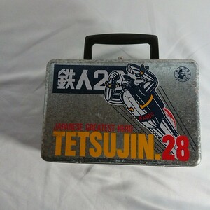 WE Tetsujin 28 number TETSUJIN NO.28 tin plate can case light production retro rare 