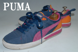 *DSC2623*... 1000 jpy ~ complete selling out! Puma * suede / light /24.5./ blue / low /.komi height appraisal! presence eminent!... . road model! popular repeated .