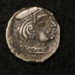 インド・スキタイ王国 西クシャトラパ ドラクマ銀貨（200-400）[E1766]古代ギリシャコイン,古代ローマ