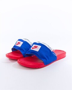 28. Nike benasiJDIfa колено упаковка синий / красный AO1037-601 BENASSI FANNYPACK шлепанцы для душа сандалии 