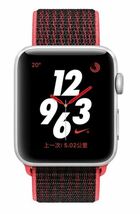 Apple Watch バンド ベルト スポーツ アップルウォッチ 対応 ナイロン 速乾 series6 SE ultra 7 6 5 4 3 2 1 38/40mm レッド 水洗 送料無料_画像2