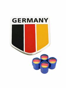 I 青 ドイツ 国旗 バルブキャップ エンブレム ステッカー フェンダー BMW 3 5 1 7 4 2シリーズ X1 X5 Z4 M4 オペル