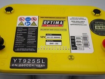 (NEW)オプティマ バッテリー イエロー OPTIMA ランエボ10 ランエボX YT925S-L / 付属品GTP-014 (GWI 正規輸入品 3年保証)_画像4