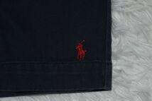 ★★POLO★RALPH LAUREN★ カッコいいネイビーゴム＆紐付きのハーフパンツ 人気の赤のポロ刺繍の短パン　170　●ウエスト：７２～８３_画像2