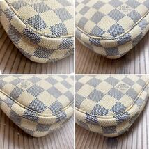 ルイ・ヴィトン Louis Vuitton N41207ポシェット アクセソワール AZUR ダミエ LOUIS VUITTON N4ダミエ アズール アクセサリーポーチ_画像5