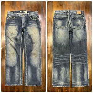  мужской брюки GAP Gap Denim джинсы обработка распорка свободно широкий FE656 / W32 единый по всей стране стоимость доставки 520 иен 