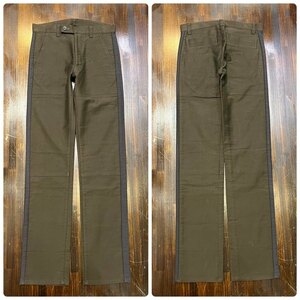  men's pants THE DIFFERENCE RUPERT Rupert khaki line thin chinoFE664 / approximately W29 nationwide equal postage 520 jpy 