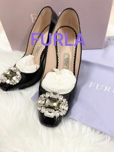 FURLA フルラ ビジューパンプス