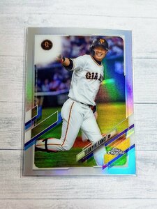 ☆ TOPPS CHROME NPB 2021 ベースボールカード 109 読売ジャイアンツ 亀井善行 リフラクター ☆