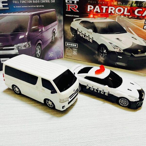 ラジコン 日産 GT-R 栃木県警察　パトロールカー　トヨタ　ハイエース