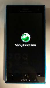◇SONY　ソニー　XPERIA acro HD　au　IS12　ブルー　青　Android　アンドロイド　スマホ　スマートフォン