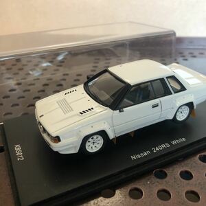 330 NISSAN 240RS 1/43 ニッサン 240RS ホワイト KBS012 ラリー仕様 S110 シルビア ガゼール系 ダットサン 旧車 ヴィンテージカー ミニカー