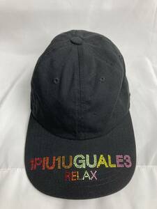 1PIU1UGUALE3 relax レインボーストーンベースボールキャップ