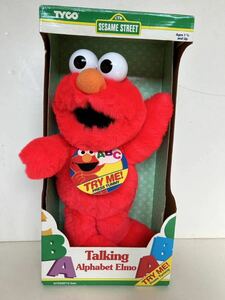 トーキングアルファベットエルモtalking alphabet Elmo 未使用品 お腹を押すとABCの歌を歌います レアモデル デッドストック