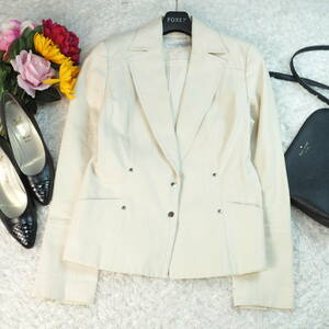 G1651*MOGA Moga * cotton * tailored jacket * beige *1