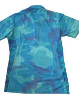 ミズノゴルフ MIZUNO GOLF メンズゴルフウェア 半袖迷彩ポロシャツ 吸汗速乾 40％OFF 迷彩柄（L）ブルーアトール _画像5