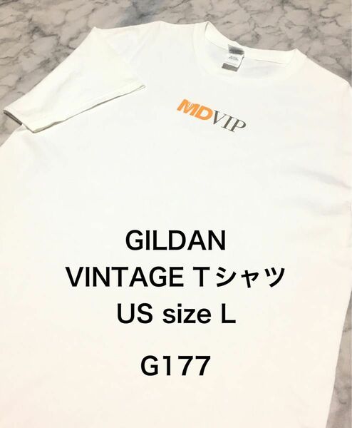 【レア】US古着 ビッグサイズ L size VINTAGE GILDAN Tシャツ ホワイト