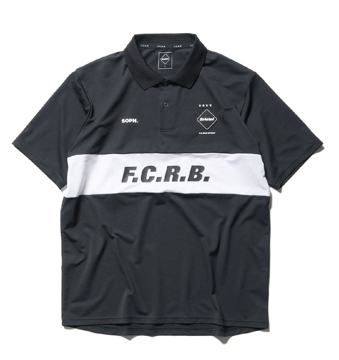 黒Mサイズ EMBLEM POLO ポロシャツ fcrb 23ss ブリストル-