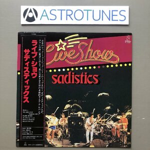 良盤 良ジャケ 1979年 国内盤 オリジナルリリース盤 サディスティックス Sadistics LPレコード ライブ・ショウ The Live Show 帯付