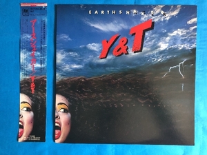 美盤 美ジャケ ほぼ新品 Y&T 1981年 LPレコード アースシェイカー Earthshaker 美帯付 ほぼ新品 国内盤 Hard rock / Heavy metal